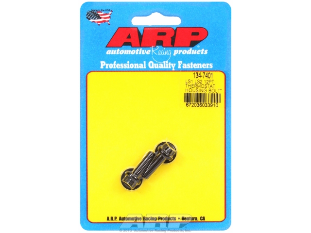 ARP Thermostat Housing Bolts [BLACK OXIDE | 12-POINT] (GM LS) - Click Image to Close