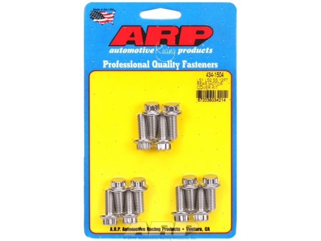 ARP Rear Motor Cover Bolt Kit [STAINLESS | 12-POINT] (GM LS)