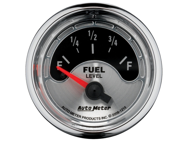 Auto Meter AMERICAN MUSCLE Air-Core Gauge, 2-1/16", Fuel Level (16-158 Ohms)