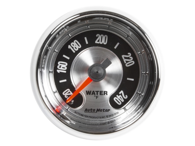 Auto Meter AMERICAN MUSCLE Mechanical Gauge, 2-1/16", Water Temperature (100-240 F)
