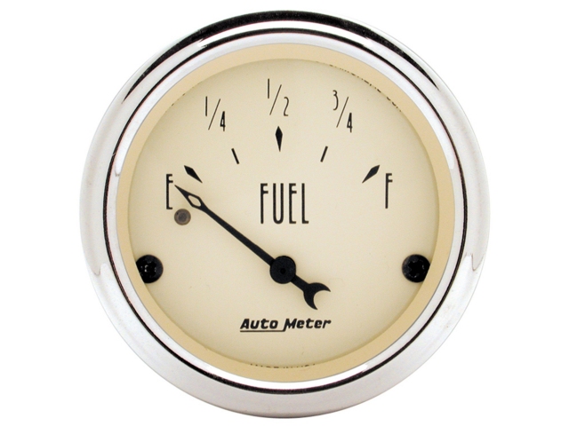 Auto Meter ANTIQUE BEIGE Air-Core Gauge, 2-1/16", Fuel Level (0-30 Ohms)