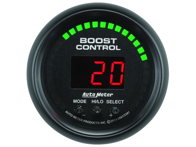 Auto Meter Z SERIES Digital Gauge, 2-1/16", Boost Controller (30 In Hg/30 PSI)