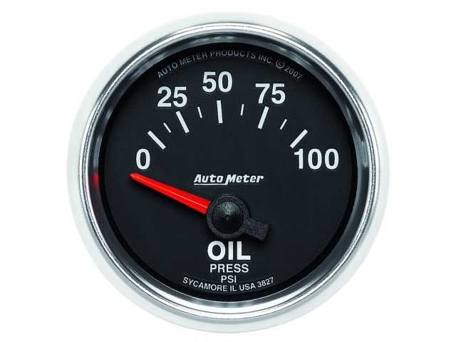 Auto Meter GS Air-Core Gauge, 2-1/16", Oil Pressure (0-100 PSI)