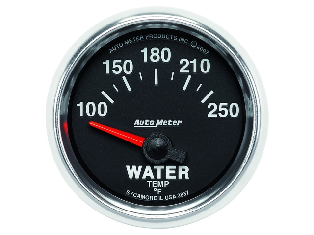 Auto Meter GS Air-Core Gauge, 2-1/16", Water Temperature (100-250 deg. F)