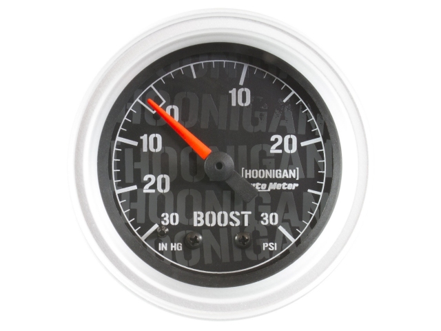 Auto Meter HOONIGAN Mechanical Gauge, 2-1/16", Vacuum/Boost (30 In Hg/30 PSI)