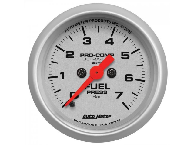 Auto Meter PRO-COMP ULTRA-LITE Digital Stepper Motor Gauge, 2-1/16", Fuel Pressure (0-7 Bar)