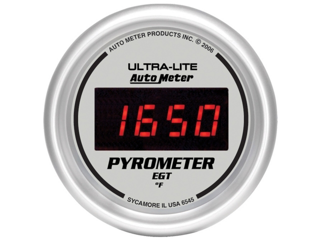 Auto Meter ULTRA-LITE DIGITAL Digital Gauge, 2-1/16", Pyrometer (0-2000 F)