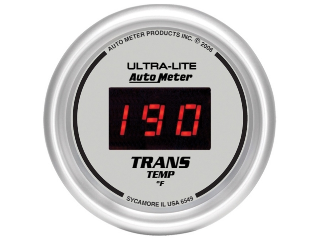 Auto Meter ULTRA-LITE DIGITAL Digital Gauge, 2-1/16", Transmission Temperature (0-340 F)