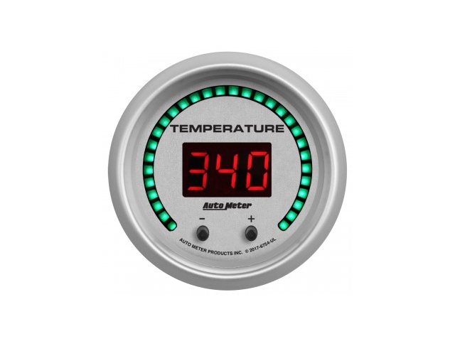 Auto Meter ULTRA-LITE DIGITAL Digital Gauge, 2-1/16", Two Channel Fluid Temperature (60-340 F/40-170 C)