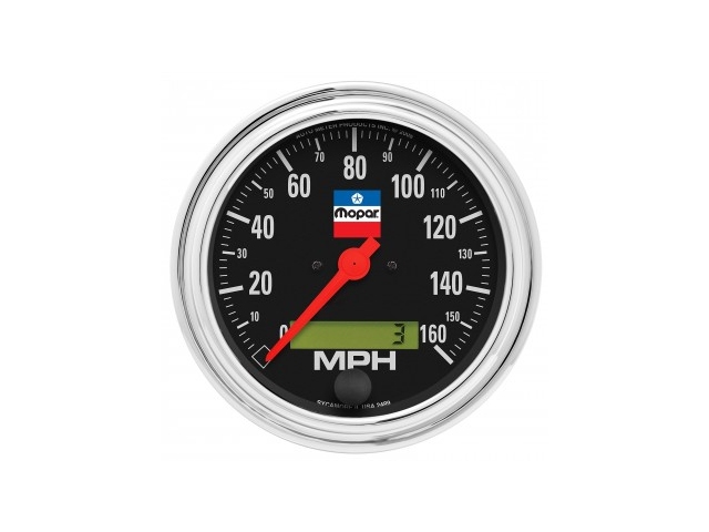 Auto Meter Mopar Classic Digital Stepper Motor Gauge, 3-3/8", In-Dash Speedometer (0-160 MPH)