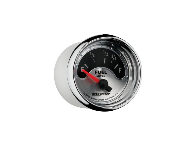 Auto Meter AMERICAN MUSCLE Air-Core Gauge, 2-1/16", Fuel Level (73-10 Ohms)