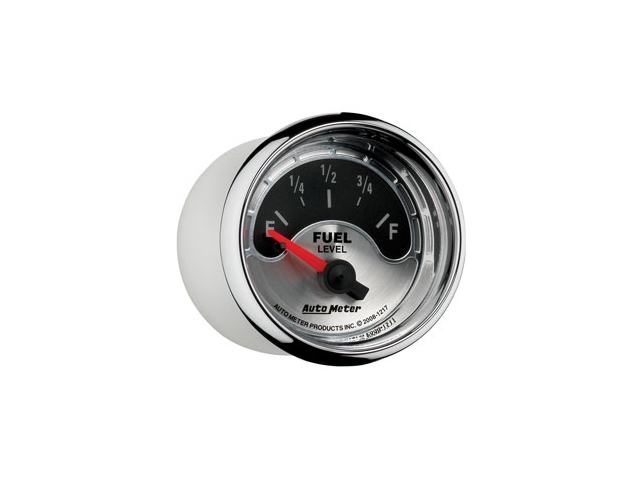 Auto Meter AMERICAN MUSCLE Air-Core Gauge, 2-1/16", Fuel Level (240-33 Ohms)