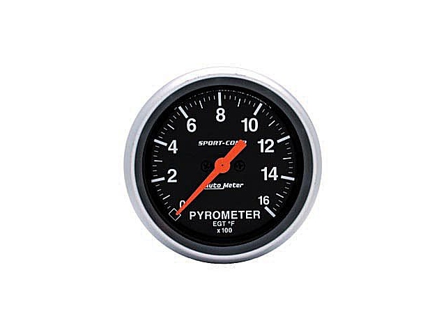 Auto Meter Sport-Comp Digital Stepper Motor Gauge, 2-5/8", Pyrometer (0-1600 PSI)