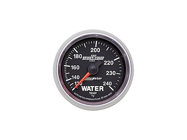 Auto Meter Sport-Comp II Mechanical, 2-1/16", Water Temperature (120-240 deg. F)