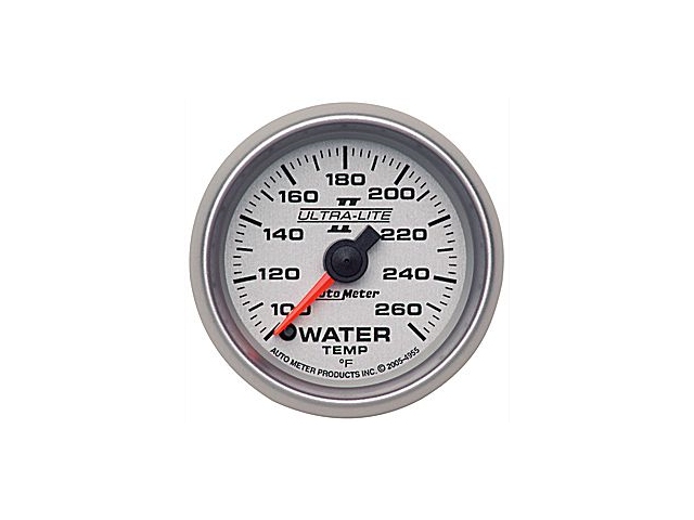 Auto Meter Ultra-Lite II Digital Stepper Motor Gauge, 2-1/16", Water Temperature (100-260 deg. F)