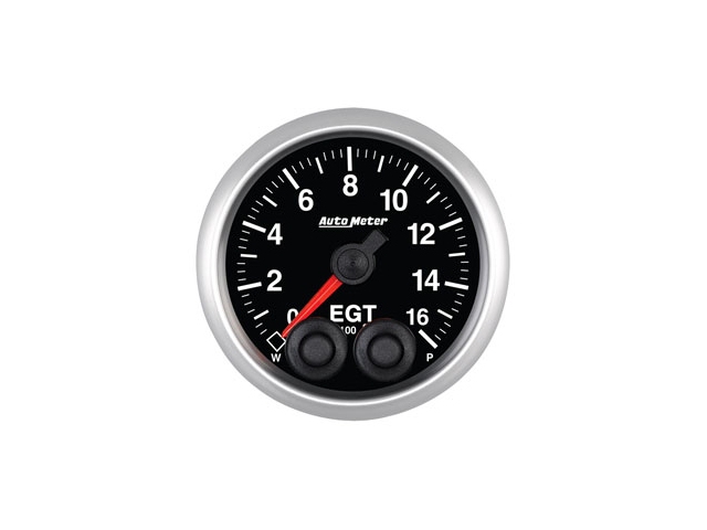 Auto Meter ELITE SERIES Digital Stepper Motor Gauge, 2-1/16", Exhaust Gas Temperature Peak & Warn w/ Electronic Control (0-1600 deg. F) - Click Image to Close