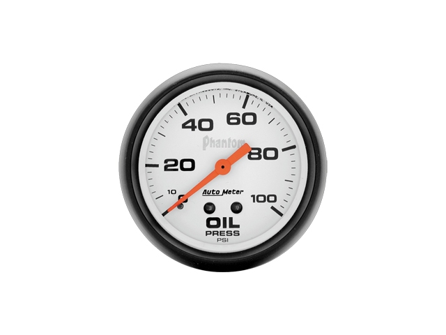Auto Meter Phantom Mechanical, 2-5/8", Oil Pressure (0-100 PSI) - Click Image to Close