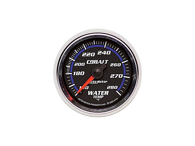 Auto Meter COBALT Mechanical Gauge, 2-1/16", Water Temperature (140-280 F)