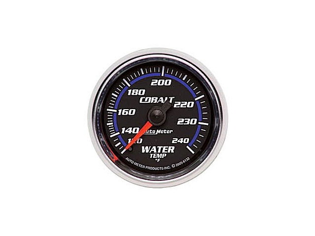 Auto Meter COBALT Mechanical Gauge, 2-1/16", Water Temperature (120-240 F)