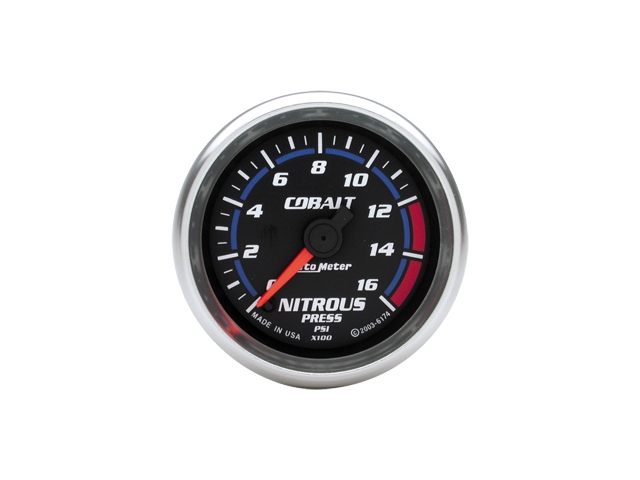 Auto Meter COBALT Digital Stepper Motor Gauge, 2-1/16", Nitrous Pressure (0-1600 PSI)