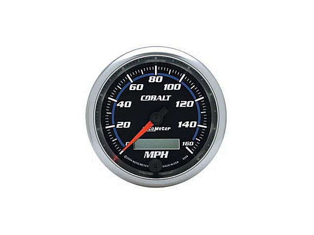Auto Meter COBALT Air-Core Gauge, 3-3/8", Electric Speedometer (0-160 MPH) - Click Image to Close