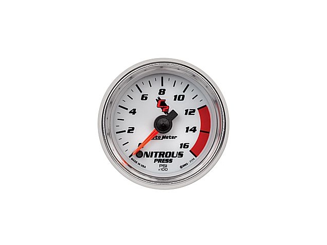 Auto Meter C2 Digital Stepper Motor Gauge, 2-1/16", Nitrous Pressure (0-1600 PSI)