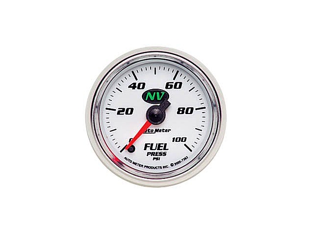 Auto Meter NV Digital Stepper Motor Gauge, 2-1/16", Fuel Pressure (0-100 PSI)