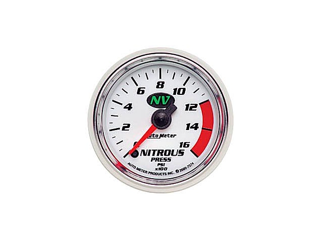 Auto Meter NV Digital Stepper Motor Gauge, 2-1/16", Nitrous Pressure (0-1600 PSI)