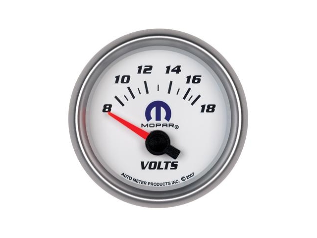 Auto Meter MOPAR Air-Core Gauge, 2-1/16", Voltmeter (8-18 Volts)