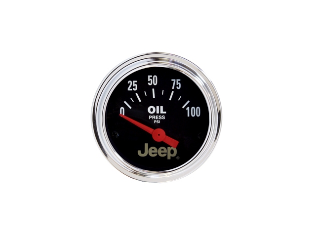 Auto Meter Jeep Air-Core Gauge, 2-1/16", Oil Pressure (0-100 PSI)