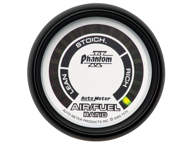 Auto Meter Phantom II Digital, 2-1/16", Narrowband Air/Fuel Ratio (Lean-Rich)