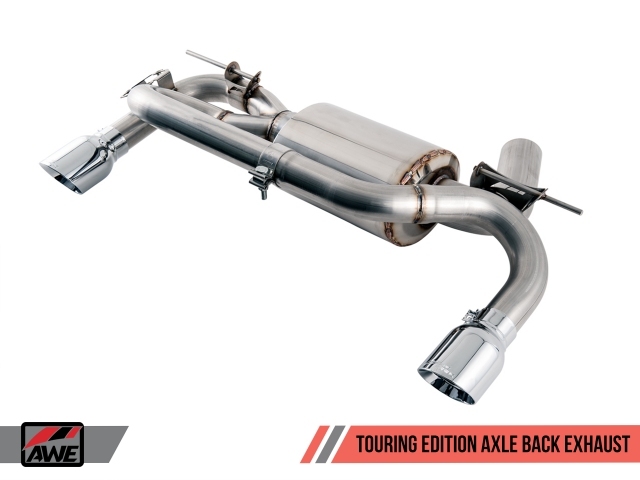 AWE-TUNING TOURING EDITION Axle-Back Exhaust w/ 102mm Chrome Silver Tips (BMW F3X 340i & 440i)