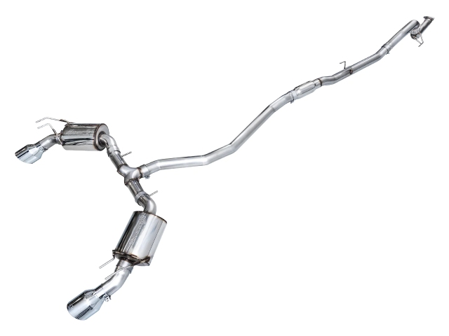AWE-TUNING TOURING EDITION Cat-Back Exhaust w/ Dual Chrome Silver Tips (2022-2023 Honda Civic Si & Acura Integra A-Spec)