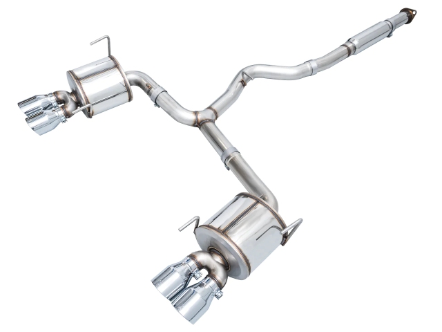 AWE-TUNING TOURING EDITION Cat-Back Exhaust w/ Chrome Silver Tips (2022-2023 Subaru WRX)