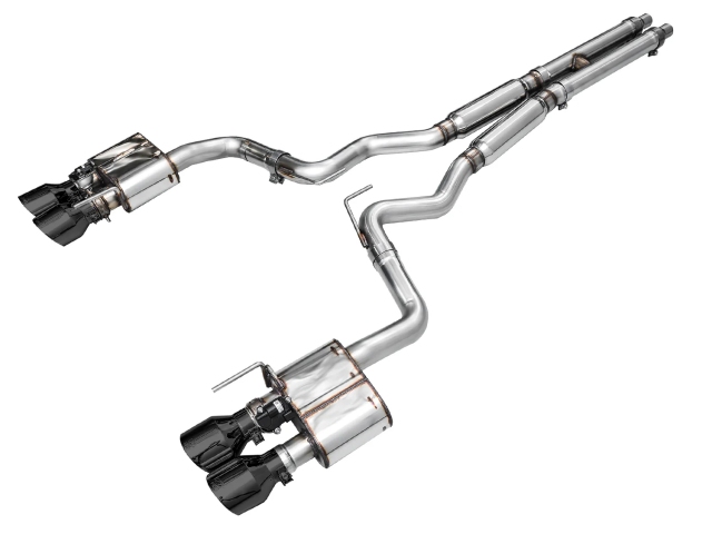 AWE-TUNING SWITCHPATH Cat-Back Exhaust w/ Quad Diamond Black Tips (2024 Ford Mustang GT)