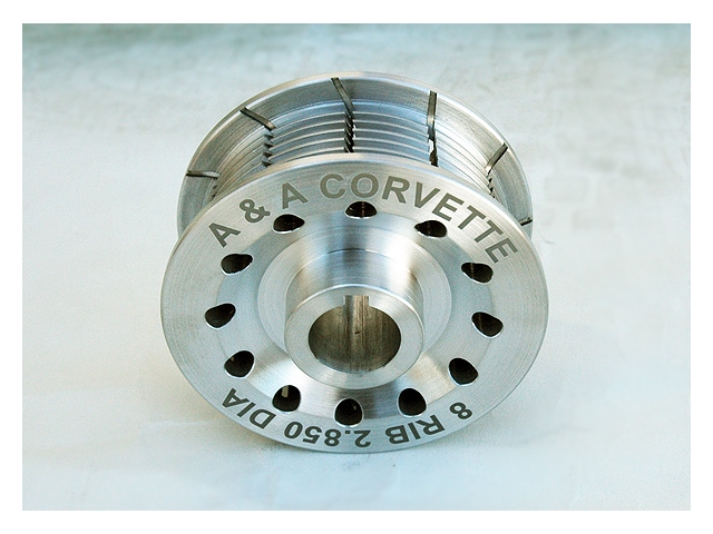 A&A CORVETTE 2.85" 8-Rib Supercharger Pulley - Click Image to Close