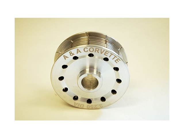 A&A Corvette 3.25" 8-Rib Supercharger Pulley - Click Image to Close