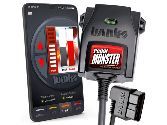 banks PedalMONSTER Throttle Controller (2007-2019 RAM 2500 & 3500 & 2011-2020 Ford F-SERIES 6.7L)