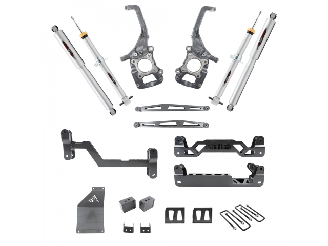 belltech Suspension Lift Kit w/ Front & Rear TRAIL Performance Struts & Shocks, 6"-7" (2015-2020 Ford F-150 4WD)