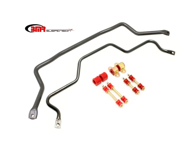 BMR Sway Bars w/ Polyurethane Bushings, 32mm Front, Solid & 25mm Rear, Hollow (1982-1992 Camaro & Firebird) - Click Image to Close