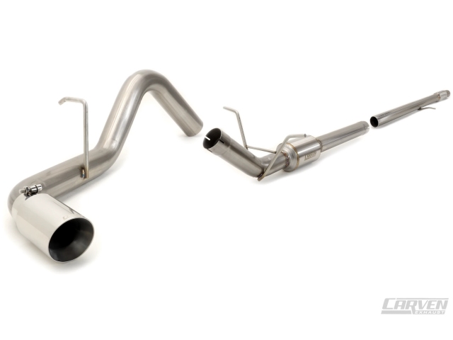 CARVEN "COMPETITOR SERIES" Cat-Back Exhaust w/ Polished Tip (2019-2020 Silverado & Sierra 5.3L V8)