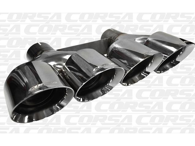 CORSA Dual Rear Exit Exhaust Quad 4.5" Polished Tips (2014-2019 Corvette Stingray, Grand Sport, Z06 & ZR1)