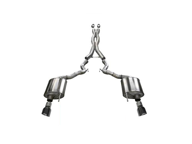 CORSA XTREME 2.75" Dual Rear Exit Cat-Back Exhaust w/ Single 4.5" Black Tips (2015-2017 Mustang GT)