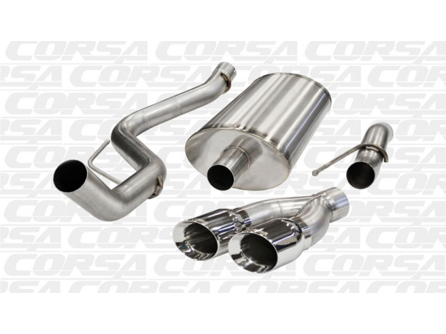 CORSA SPORT 3.0" Single Side Exit Cat-Back Exhaust w/ Twin 4.0" Polished Tips (2009-2010 F-150 4.6L & 5.4L)