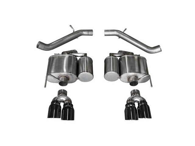 CORSA SPORT 3.0" Dual Rear Exit Axle-Back Exhaust w/ Twin 4.0" Black PVD Tips (2016-2018 ATS-V)