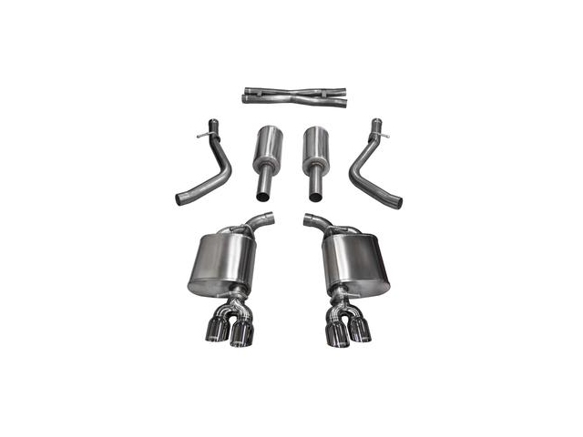 CORSA SPORT 2.5" Dual Rear Exit Cat-Back Exhaust w/ Twin 3.5" Polished Tips (2017-2018 Challenger 5.7L HEMI)