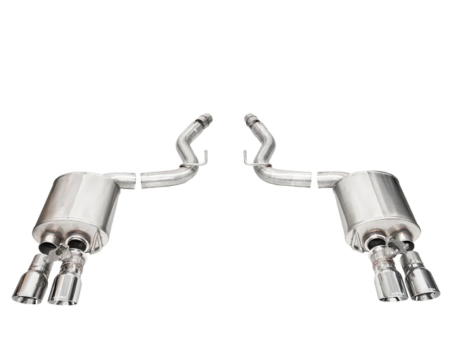 CORSA SPORT-TOURING 3" Dual Rear Exit Valved Axle-Back Exhaust w/ Twin 4.0" Polished PRO-SERIES Tips (2024 Ford Mustang GT)