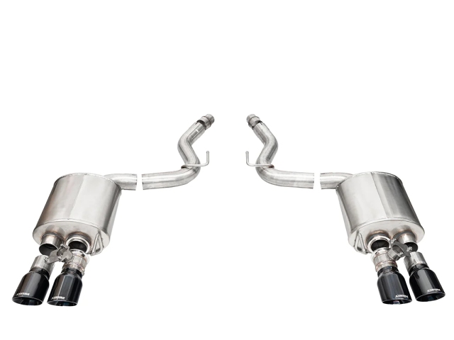CORSA SPORT-TOURING 3" Dual Rear Exit Valved Axle-Back Exhaust w/ Twin 4.0" Black PVD PRO-SERIES Tips (2024 Ford Mustang GT)