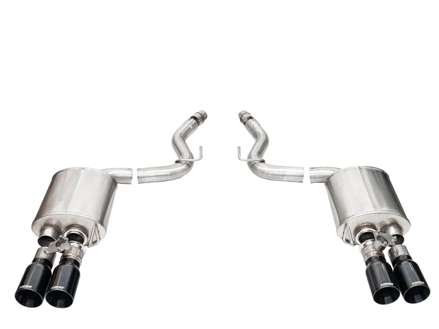 CORSA SPORT-TOURING 3" Dual Rear Exit Valved Axle-Back Exhaust w/ Twin 4.0" Black PVD Straight Cut Tips (2024 Ford Mustang GT)