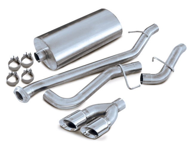 CORSA SPORT 3.0" Single Side Exit Cat-Back Exhaust w/ Twin 4.0" Polished Tips (2002-2006 Avalanche 5.3L V8)